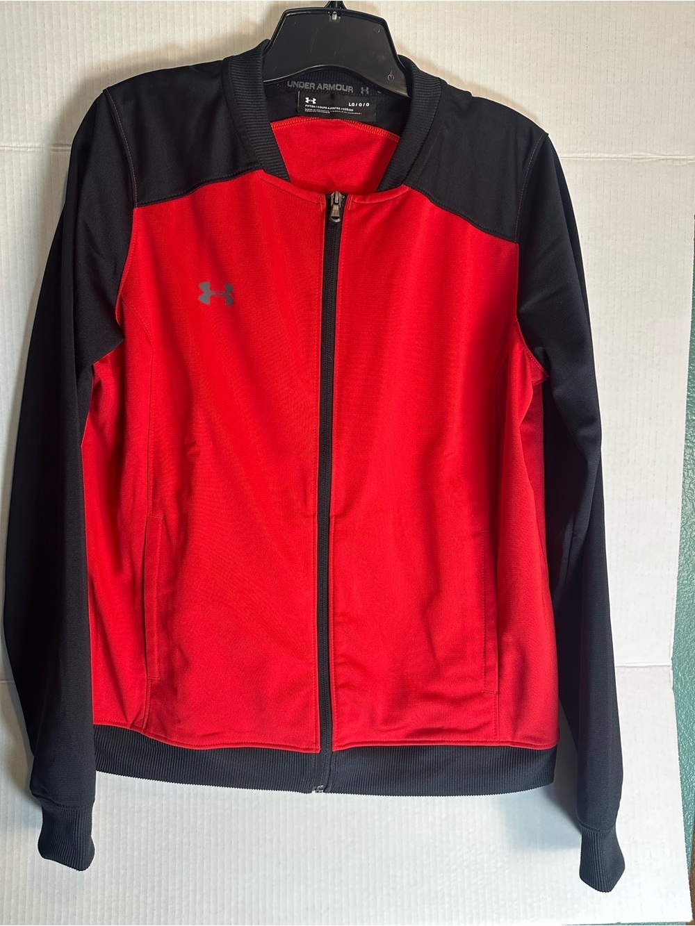 Under Armour Red and Black Lightweight Track Jacket